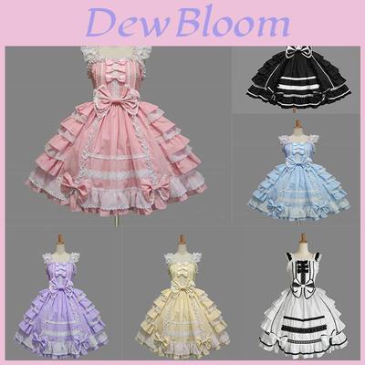 Cosplay Angel Love Costume Chiffon Dress Lolita Gothic Princess Outfit Maid
