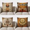Home Decor Bohemian Dreamcatcher Geometric Printed Pillow Pattern Cushion Cover Suitable For Sofa Bedroom Car Pillow Cover