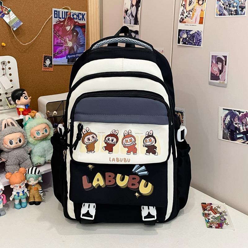 School Bag Trend Versatile Junior High School Backpack Cute Large Capacity Decompression Lightweight Cartoon Backpack