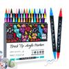 Double-Headed Acrylic Marker: Layered Doodle Pen Tip, Quick-Drying, Waterproof, Colored Marker.