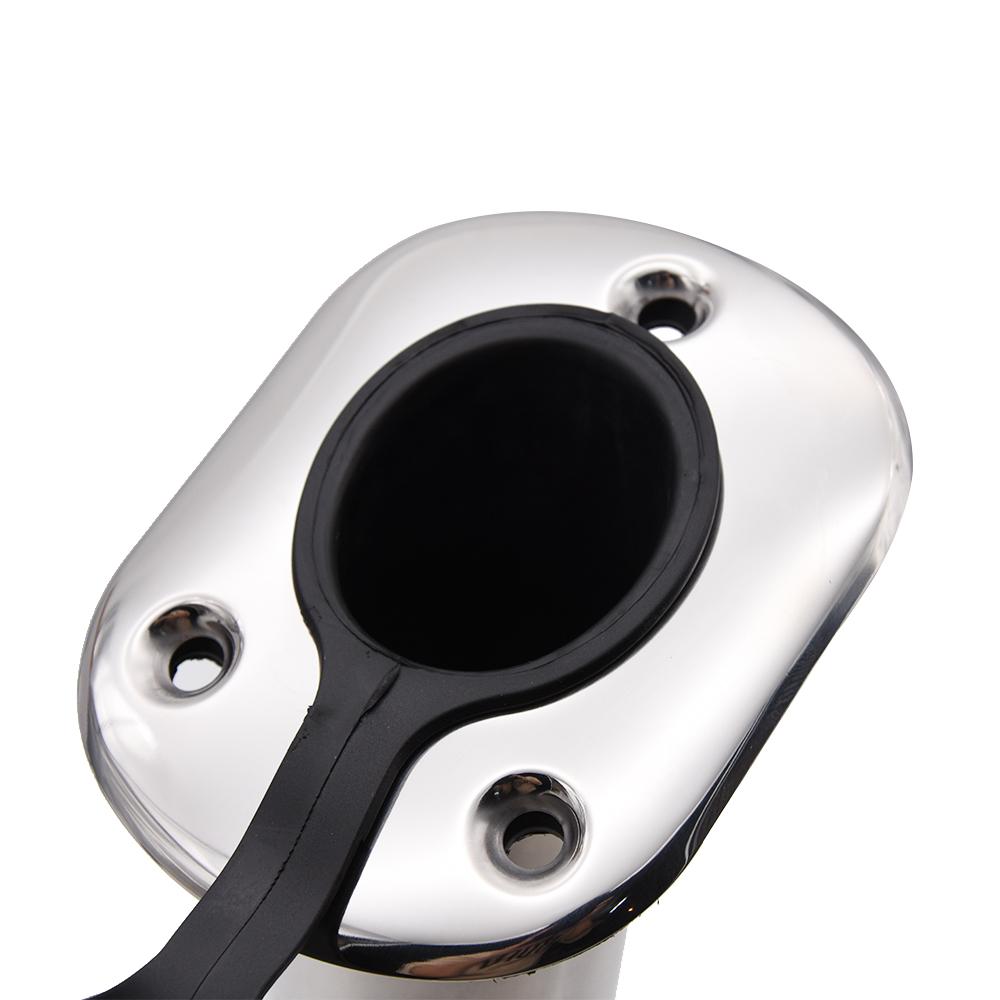 2PC Fishing Pole Stand Stainless Steel Flush Mount Boat Fishing Rod Holder 15/30/90 Degree Rod Pod for Marine Boat Accessories