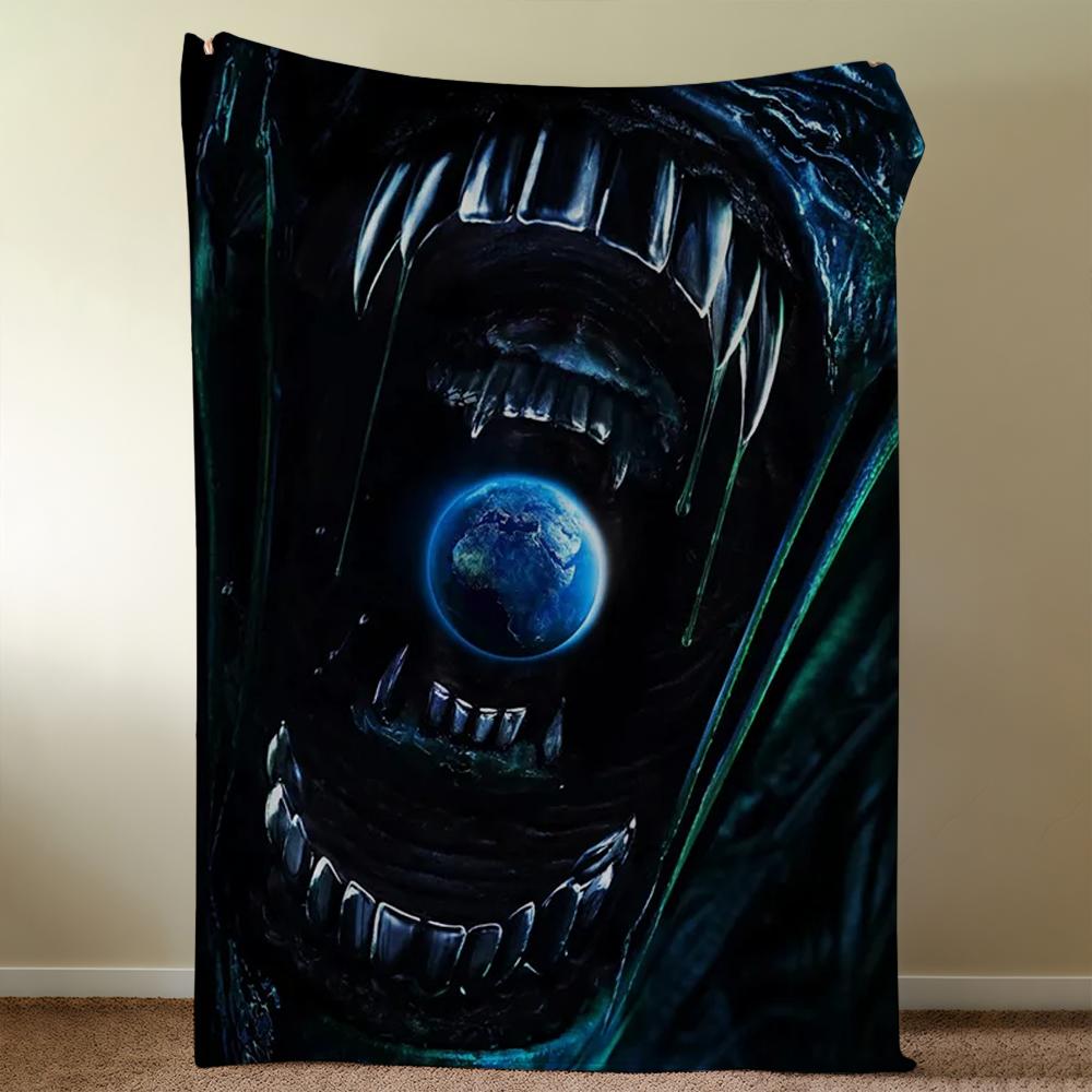 A-AlienS-ES E-EarthS-ES TV Blanket Throw Super Cosy Plush Living Room Sofa Couch Childish Birthday Gifts