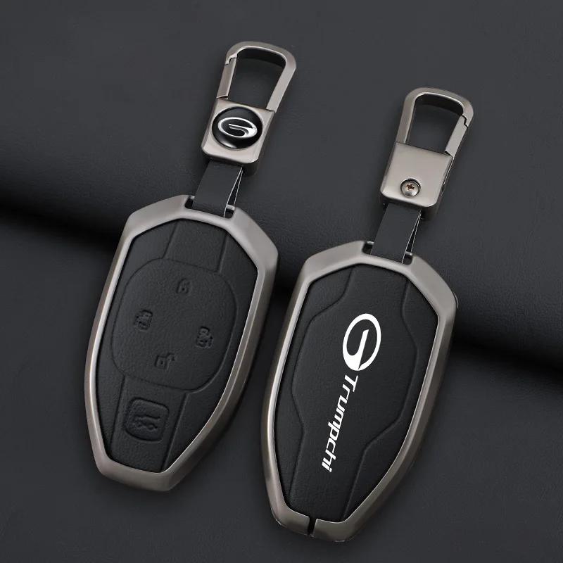 Interior Mouldings Car Zinc Alloy Leather Key Cover Case For GAC New Energy Trumpchi 2021 Empow J11 J12 J13 J14 J15 J16 GS8 Keyc