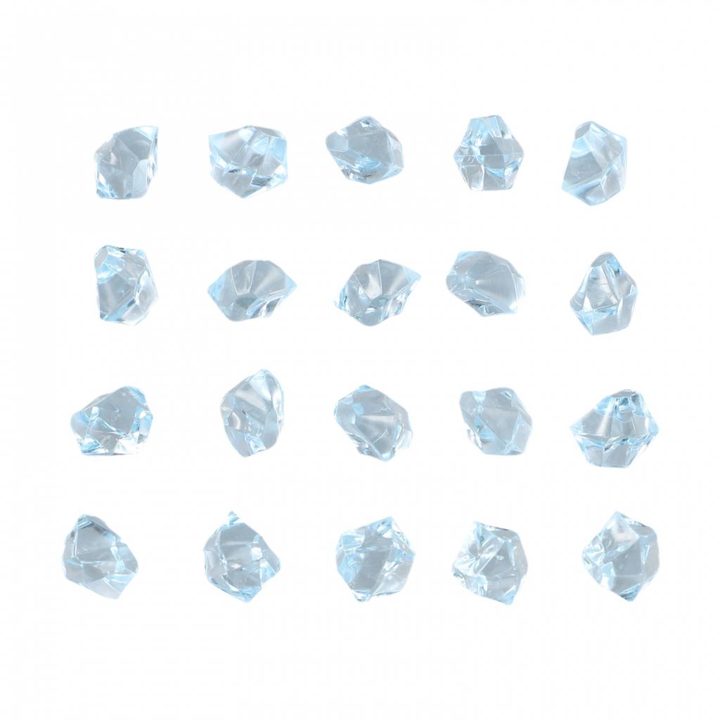 Assorted Color Acrylic Gem Stone Ice Rocks for Enchanting Jewelry 150pcs
