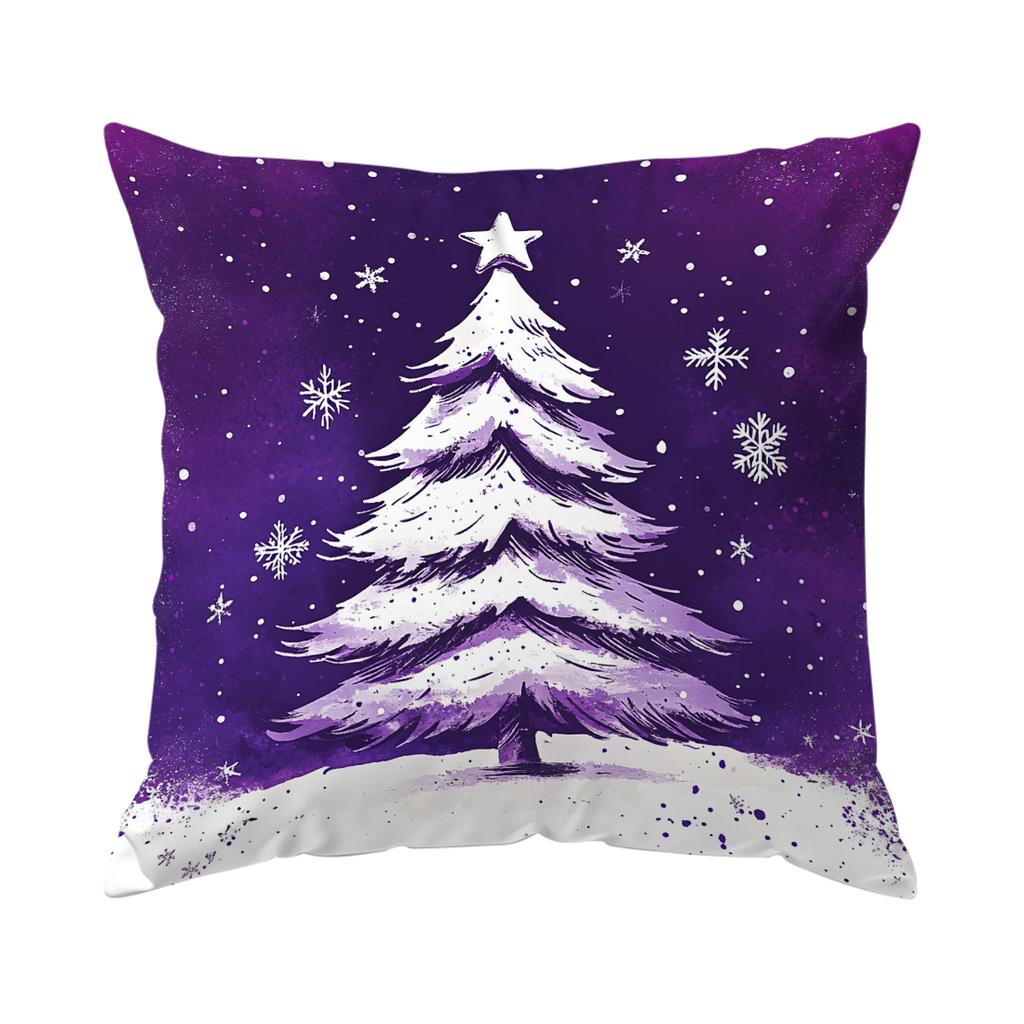 Home Decor Christmas-themed Pillows with Snowy Patterns Pattern Cushion Cover Suitable for Sofa Bedroom Car Pillow Cover