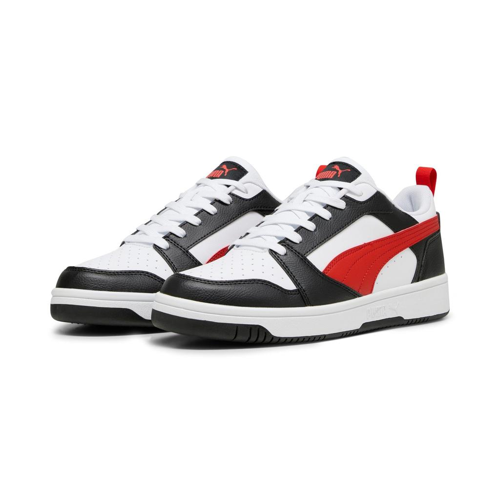 PUMA Rebound V6 Low Sneakers 392328 by Kaoru All Time Red Black (Worn Mitoma) White/For (04)