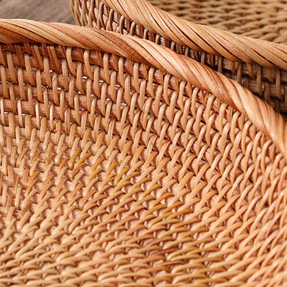 Storage Basket 3pcs Set Fruit Plate for Bedrooms Desks Living Rooms