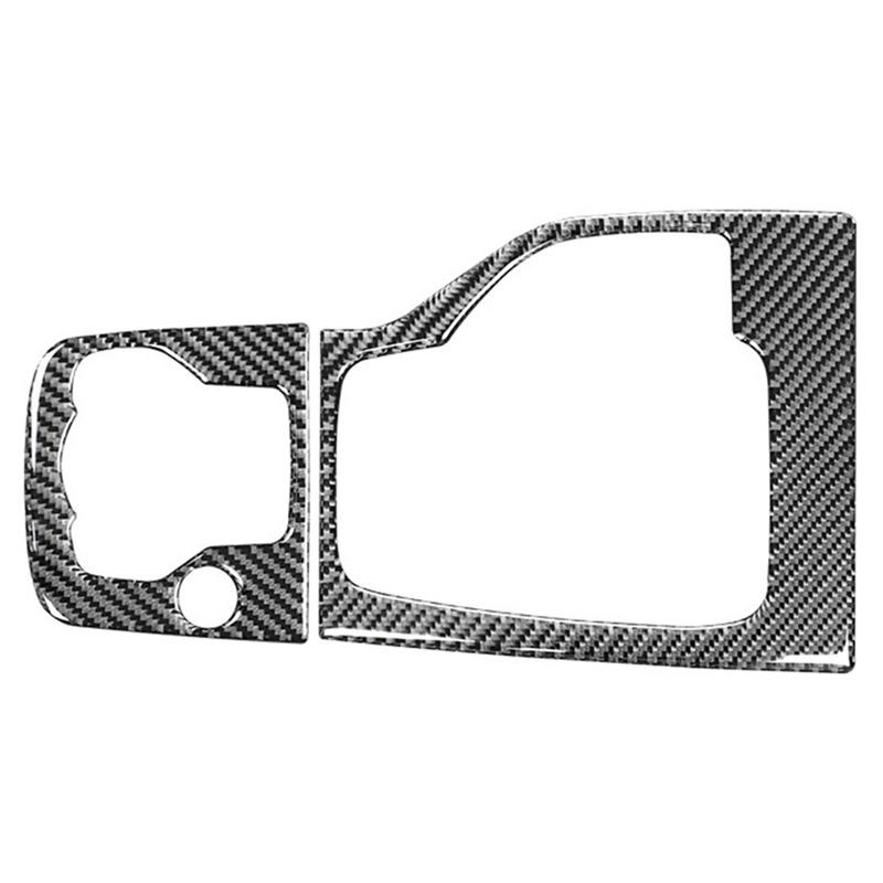 Carbon Fiber Car Gear Head Shift Knob Panel Cover Trim Sticker For Mazda 3 Axela 2014 2015 2016 2017 Accessories-M53K