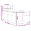 vidaXL Box Spring Bed with Mattress Pink 90x200 cm Velvet