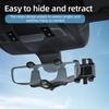 360° Car Rearview Mirror Mount Phone Holder Universal Vehicle Mount Phone GPS Holder Rotating Adjustable Telescopic Phone Holder