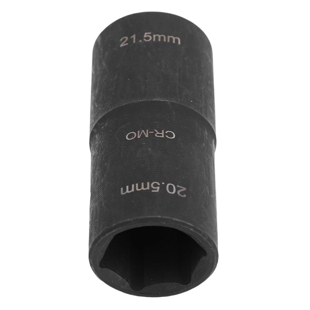 Lug Nut Flip Socket Double Ended Easy To Read 20.5x21.5mm Efficient 1 2in Drive Impact Socket For Removing Damaged Lug