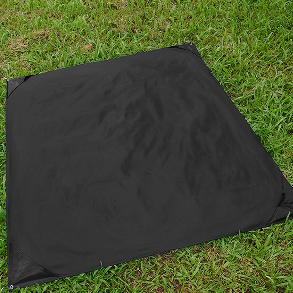 Outdoor Portable Picnic Mat Camping Blanket Tents Lawn Ground Mats Moisture Proof Pad(Black )