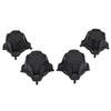 4 Pcs. Black Wheel Center Caps with Central Cap for Can-Am Maverick X3 Turbo R 2017-2020