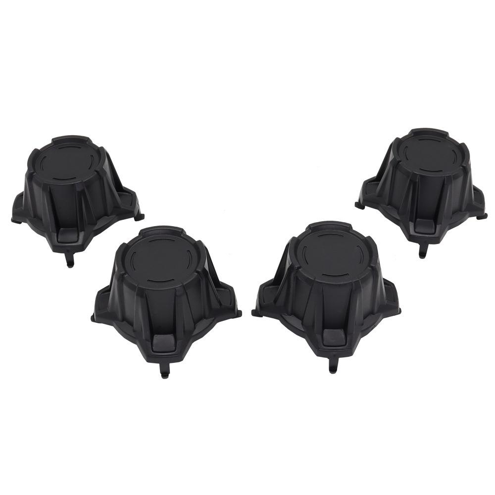 4 Pcs. Black Wheel Center Caps with Central Cap for Can-Am Maverick X3 Turbo R 2017-2020