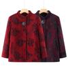 Grandma Coat Winter Clothes Elderly Autumn and Winter Clothes Mother Woolen Plush Festive Old Lady Tang Suit Top Women