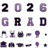 20 Pcs Graduation Car Magnets Senior Graduation Car Decoration Bumper Sticker Congrats Grad Magnet Magnetic Refrigerator Decal For Grad Party Supplies