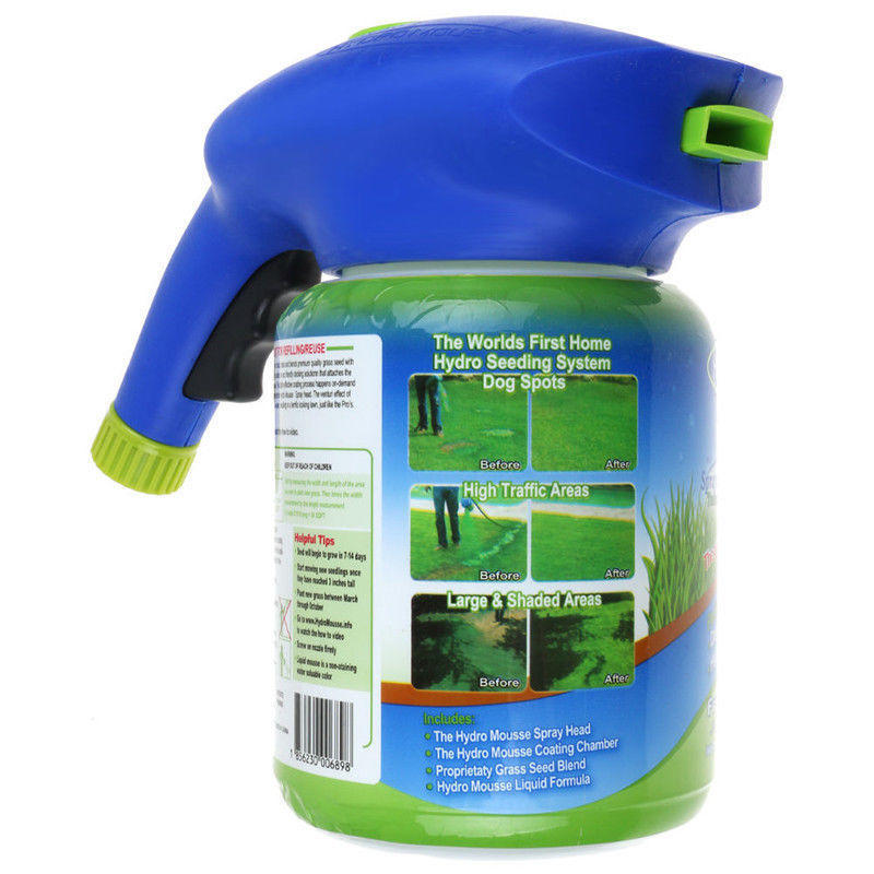 Grass Shot Liquid Spray Lawn Hydro Seeding Mousse Seed Sprayer 1 Of 6