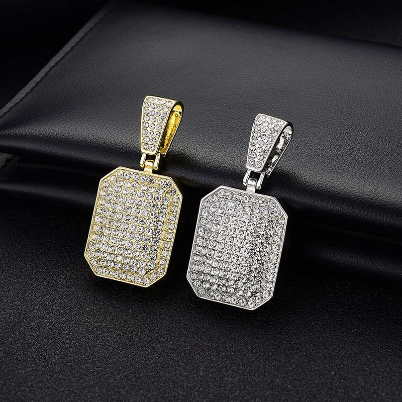 Hot Sale Hip Hop Diamond Square Pendant - Minimalist Cool Style