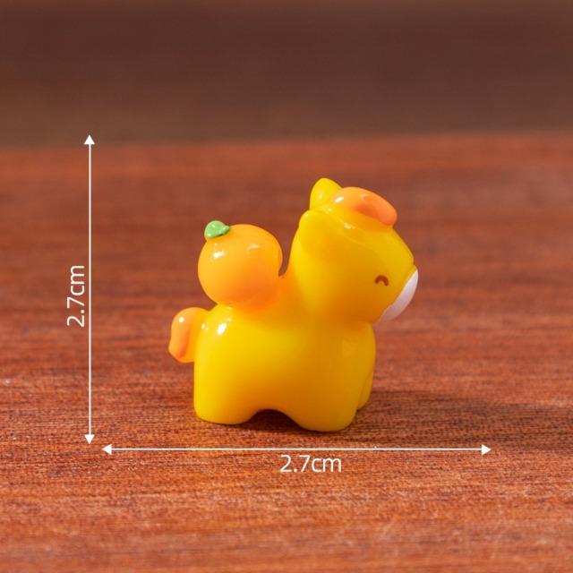 2026 Chinese New Year Mini Horse Figurine Cute Lucky Zodiac Decor DIY Office Desktop Car Interior Accessories