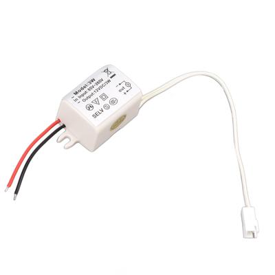 LED Drivkraftadapter DC12V 3W Kompakt Överspänningsskydd för LED-stripljus LED-lampor