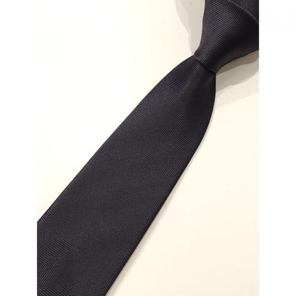 Daks 100  Silk Slim Tie Solid Gray Dmf1acf1010g1