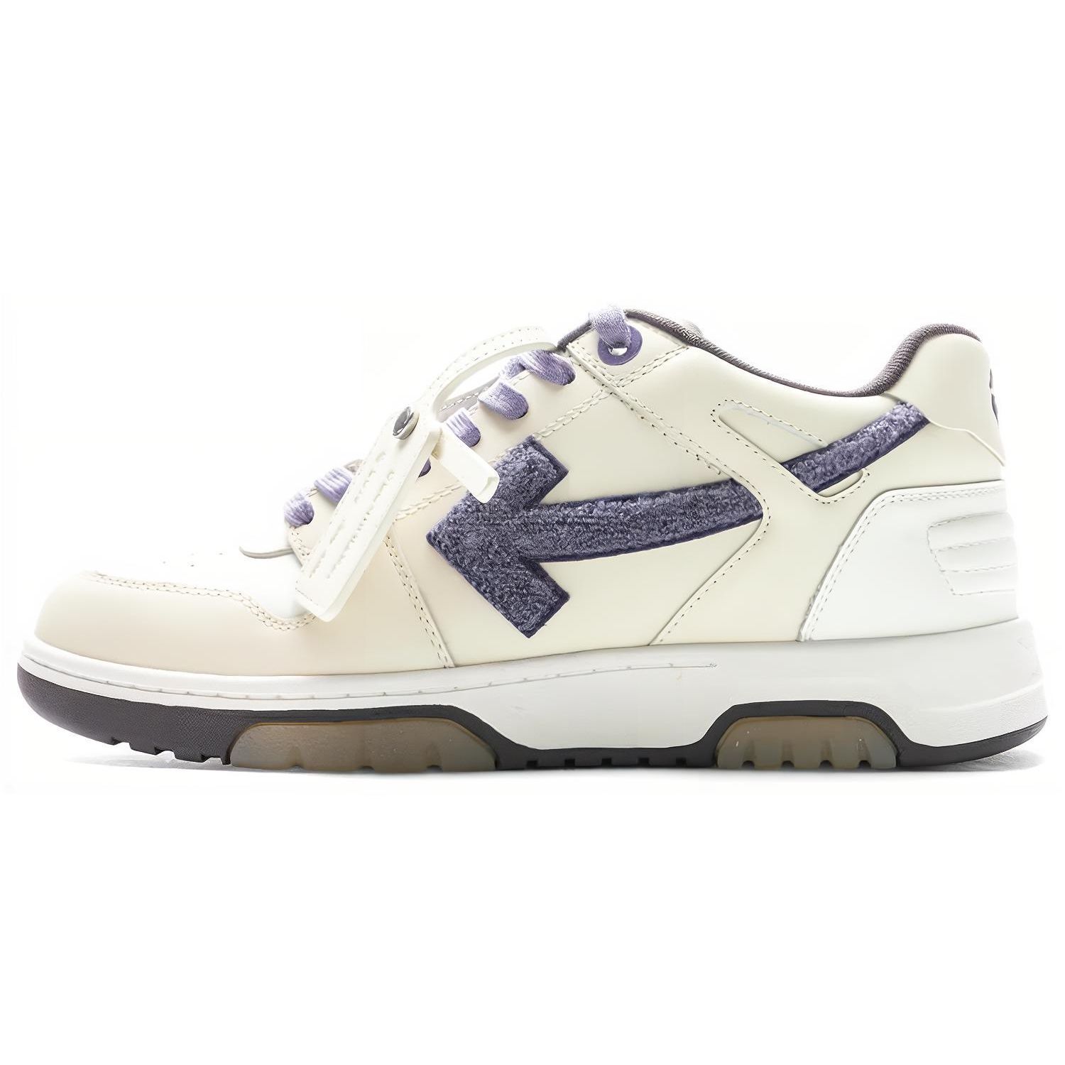 

Off-White Out of Office College - Beige Purple Men Sneakers Cream OMIA189S23LEA013-0337 43