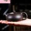 130ml Raw Ore Black Gold Sand Xishi Teapot Yixing Purple Clay Beauty Tea Pot Handmade Ball Hole Filter Tea Maker Zisha Teaware