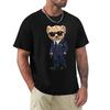 Teddy Bear With A Gun T Shirt Harajuku Short Sleeve T-shirt 100% Cotton Graphics Tshirt Tops