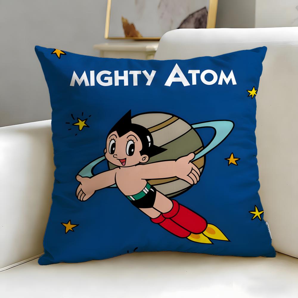 classic anime Astro Boy Cushion Cover Soft & Easy-Wash Pillow Case – Versatile for Couch, Bed, Travel and Office