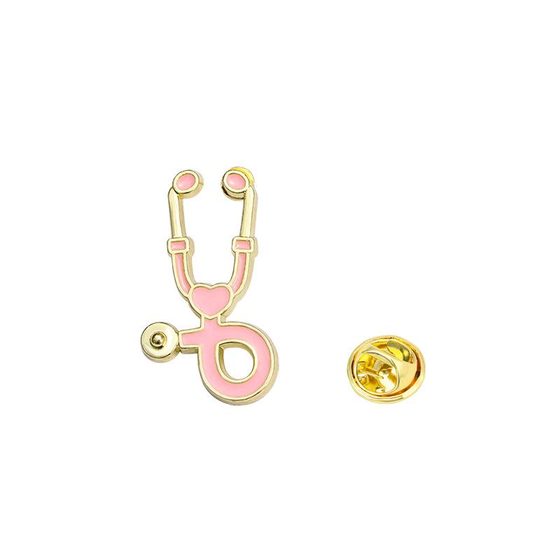 Kolekcja artykułów medycznych Broszka emaliowana Ambulans Strzykawka Stetoskop Odznaka Przypinka Szpitalny Lekarz Pielęgniarka Hurtownia