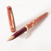 Pilot Makie Sakura Fubuki Vermilion Fountain Pen 18K 750 Nib F Fine Tested w/Conv