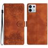 For Xiaomi Redmi Note 13 Pro 5G/Poco X6 5G Case Butterfly Flower Imprint Skin-Touch Leather Phone Cover