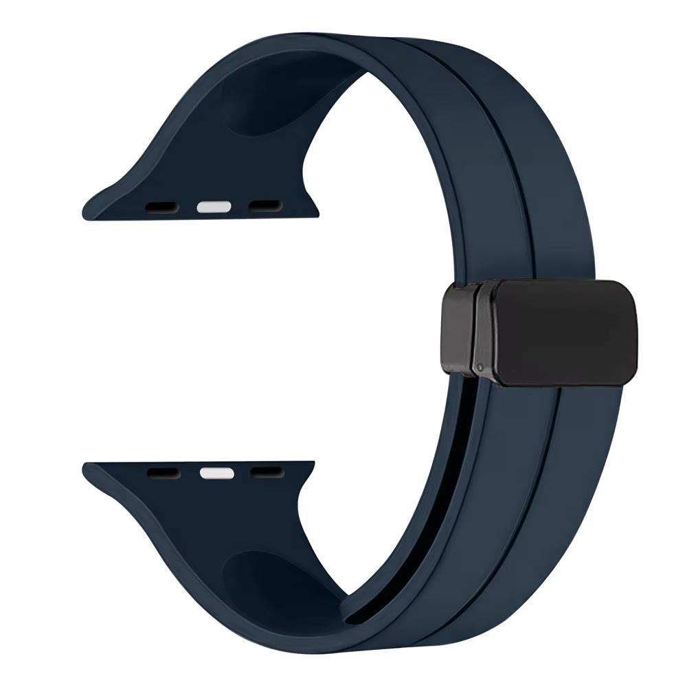 Silicone Strap For Apple watch 11 Band 46mm 45mm 44mm 41mm 49mm 42mm Magnetic Bracelet correa iWatch Series 9 8 10 7 SE 6 Ultra