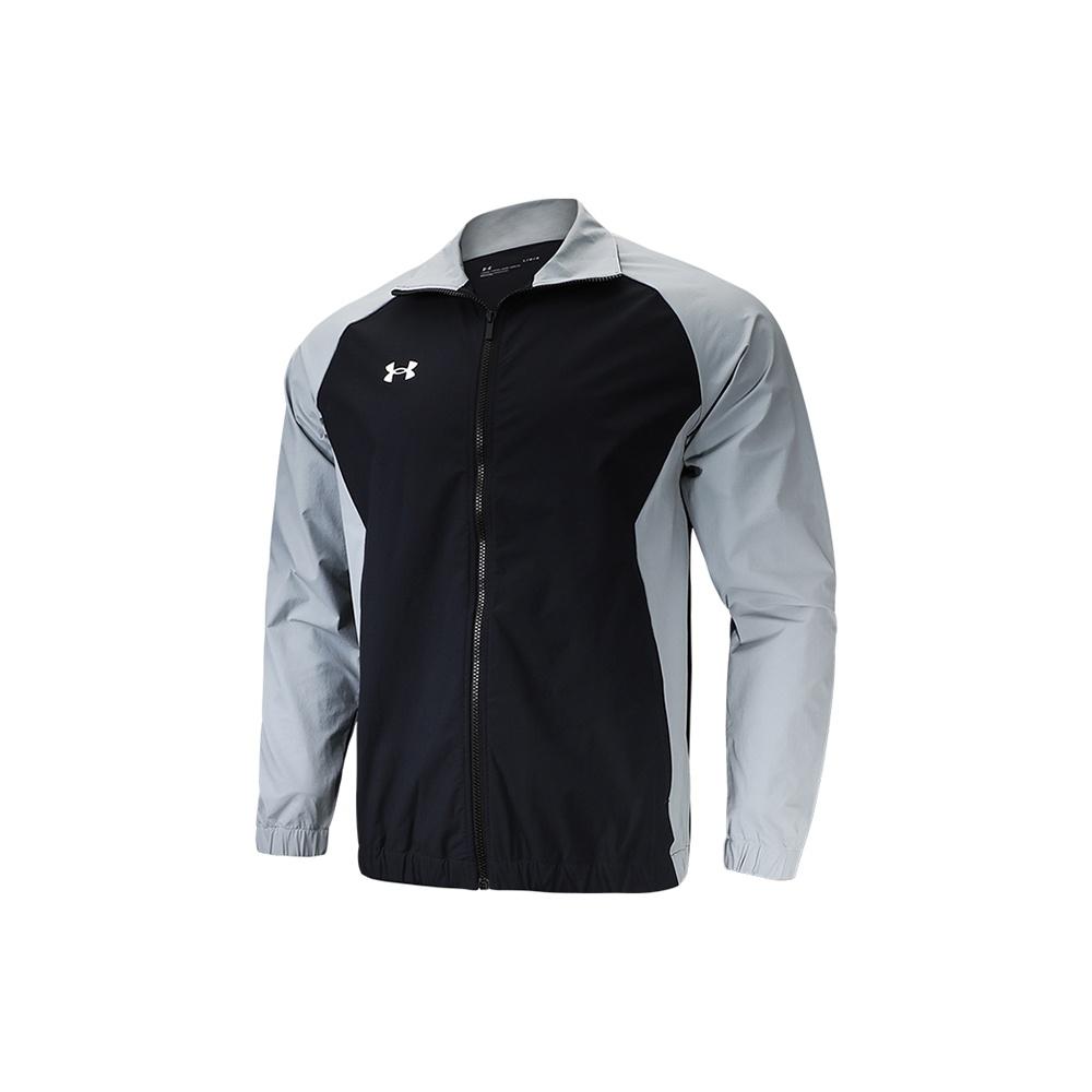 Under Armour Sportstyle Woven Full Zip Jacket Black Grey Men s 22500402-001 XL