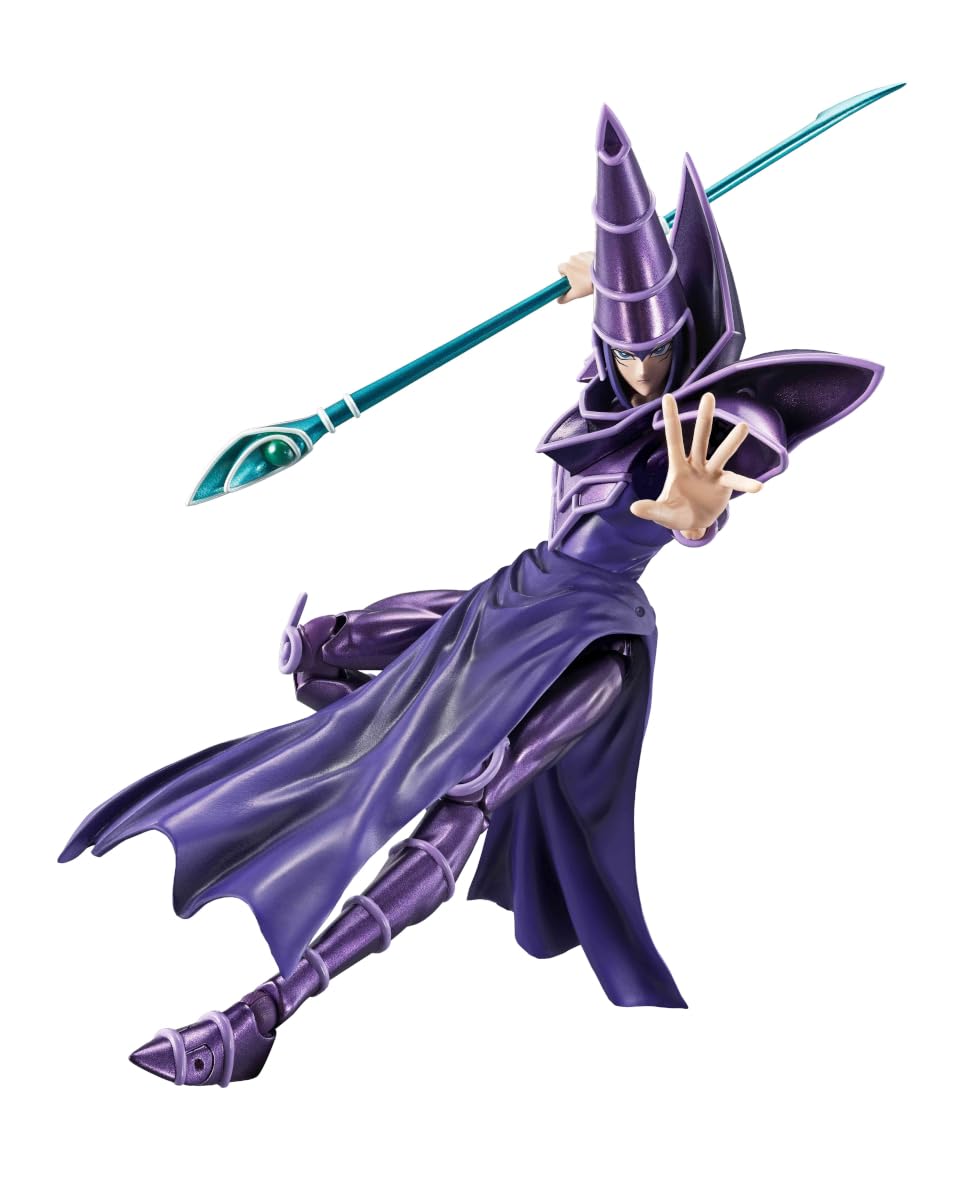 TAMASHII NATIONS Yu-Gi-Oh! Черный Маг 185мм ПВХ АБС Окрашенная Фигурка Действия S.H.MonsterArts приблизительно. &