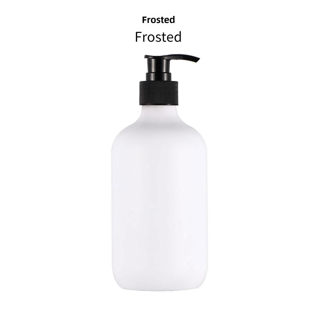 500ml Frosted PET Round Shoulder Shower Gel & Shampoo Bottle