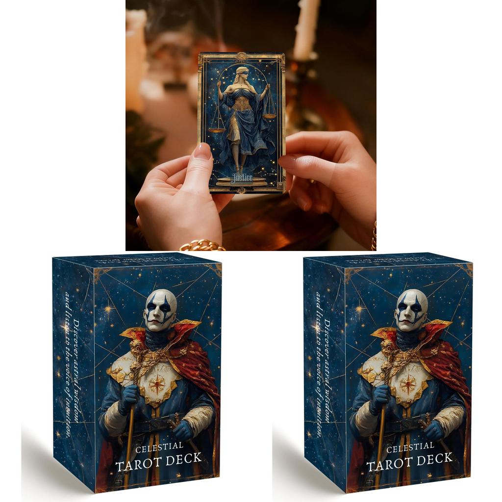 Tarot Card Deck With Blue Dream Theme For Entertainment And Skill Building