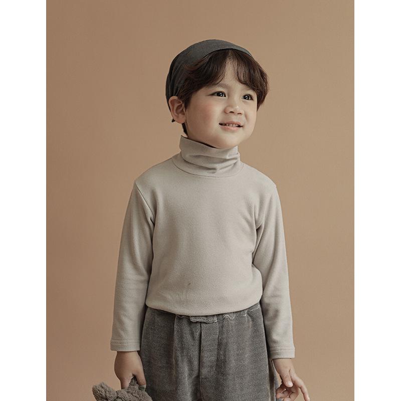 

Детская футболка с высоким воротником и длинными рукавами Wuli Bu Yi - Пуловер для мальчиков на осень и весну 110cm