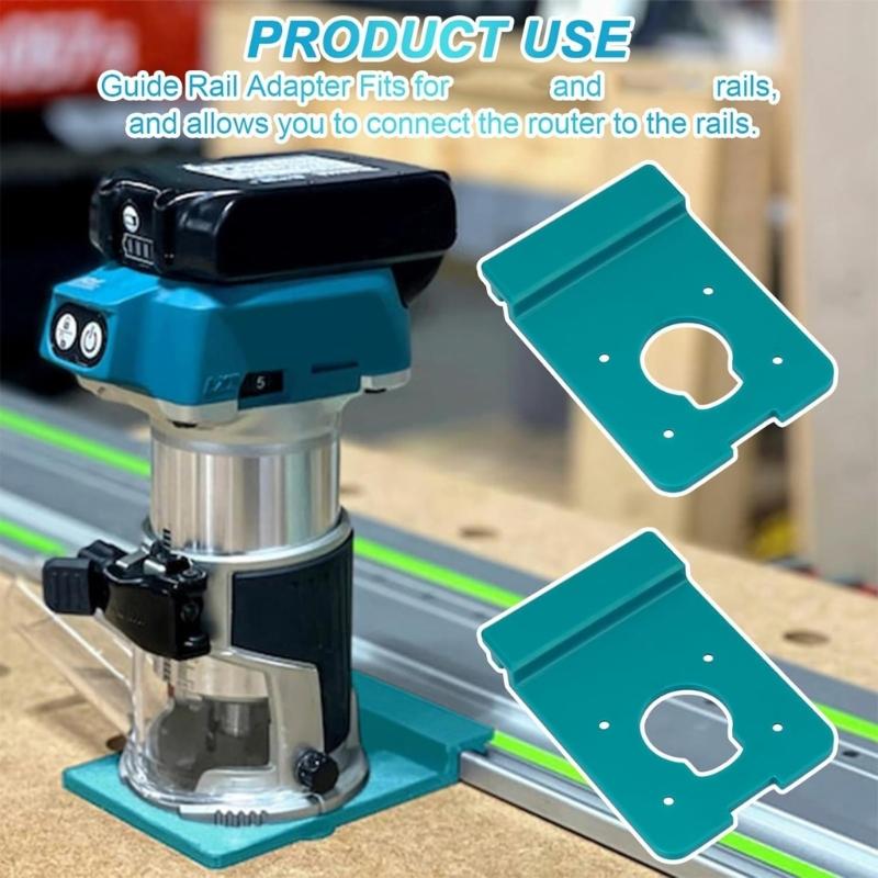 Precise Routers Guide Rail Adapter NonLeak Design For RT0701C,XTR01Z,DRT50,RT0700C Trim Routers Straight &Accurate Cut