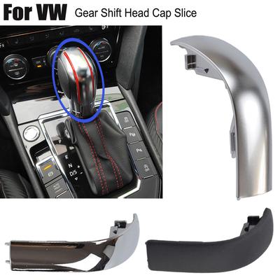 Schaltknaufkopf-Abdeckungskappe, Chrom/Matt, für Volkswagen VW CC, Sitz, Leon, Golf MK6, ABS/Schwarz