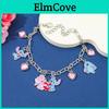 Stitch Cartoon Alloy Bracelet With Electroplated Finish For Unisex Gift Giving