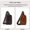 Men's Genuine Leather Retro Crossbody Chest Bag