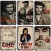MISES 2008 Klassisk Film Che Guevara Metallaffisch Gammal Metallplåt Retro Metallplatta Väggplatta Hemklubb Industriell Dekor
