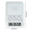 A96I - Relógio Temporizador Eletrônico Multifuncional Com Luz Beep Notificação Temporizador Para Pausas de Estudo Para Academia Para Casa e Jardim
