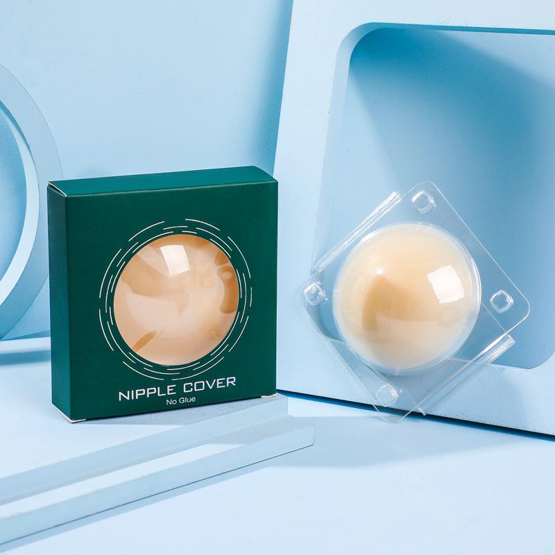 Ultra-Thin, Temperature-Sensitive Invisible Nipple Covers - Glueless, Anti-Exposure, Self-Adhesive Solid Pasties.