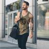Muscleguys Brand Fitness Mens Tank Top Bodybuilding Clothes Gyms Shirts Slim Fit Vests Cotton Singlets Muscle Stringer Tanktop