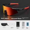 ROCKBROS Cycling Glasses, Polarized Windproof, for Bicycle Outdoor Sports, Protective Goggles, Black And Red Frame/polarized Genuine Red Lenses