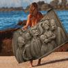 Cartoon F-FuturamaS Big Microfiber Beach Towels Quick Dry Towel Sand Beach Towels Pool Towel For Travel Swim Pool Yoga