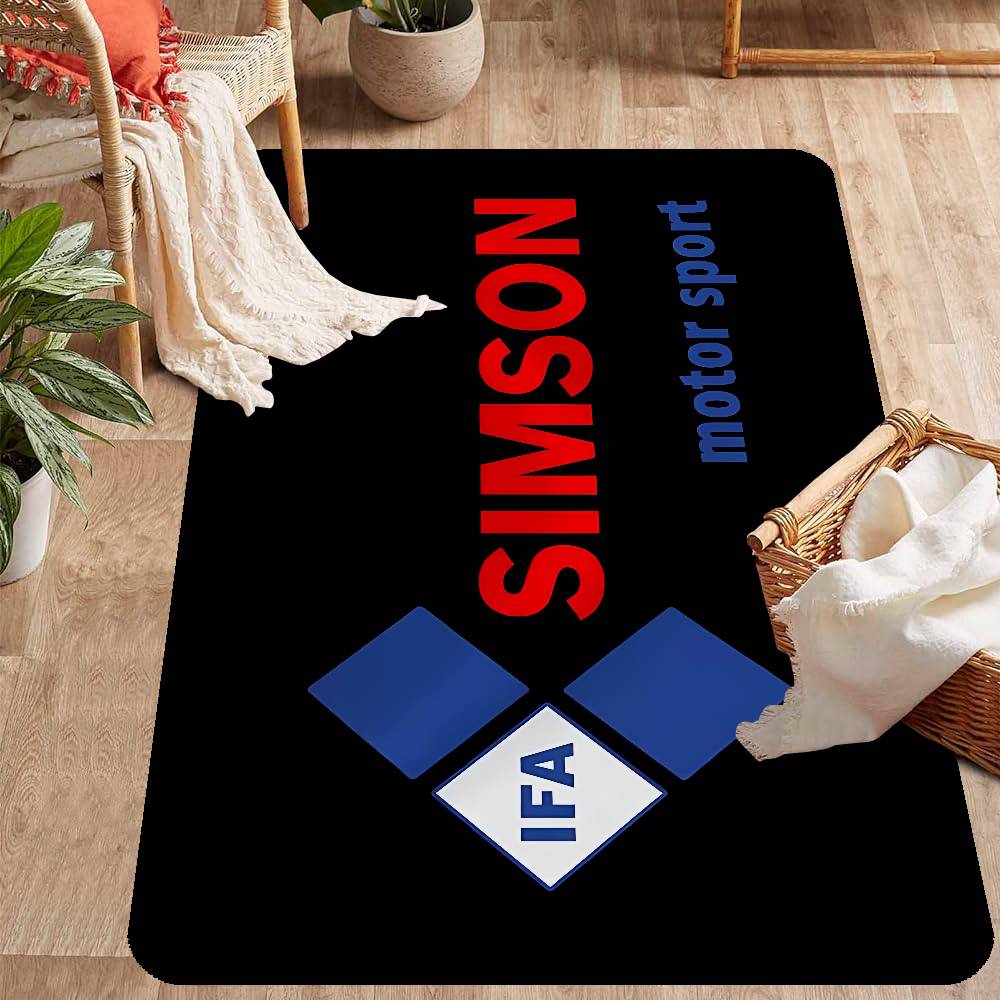 S-SimsonS LOGO Bath Mat Kids Room Bedroom Decoration Balcony Anti-Slip Doormat Living Room Alfombra