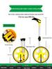 Mechanical Digital Road Measuring Wheel – Outdoor Roller Rangefinder for Engineering